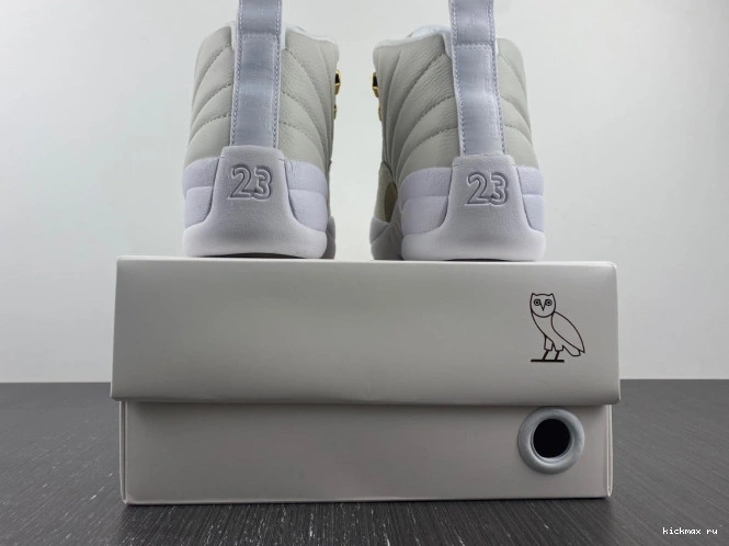 Cheap White Jordan 873864-102 Retro 12 OVO 0630